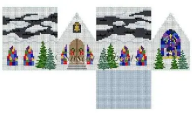 5503-18 Church 3D Mini House 1