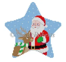 5768 Rudolph And Santa Star 1
