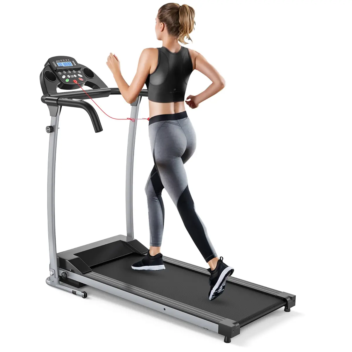 Folding Treadmill Electric /Support Motorized Power Running Fitness Machine 1