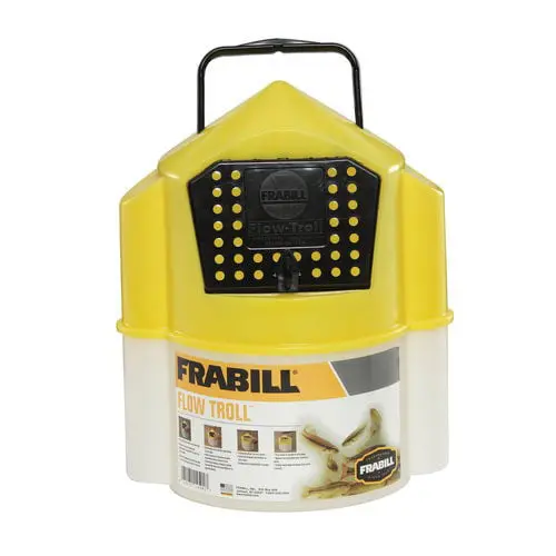 Flow Troll Hydrodynamic 6 Quart Minnow Bucket, Natural Aeration, 6 Qt, New 1