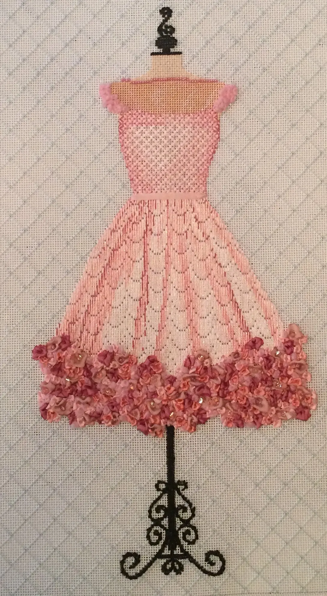 Pink Party Dress Stitch Guide 1
