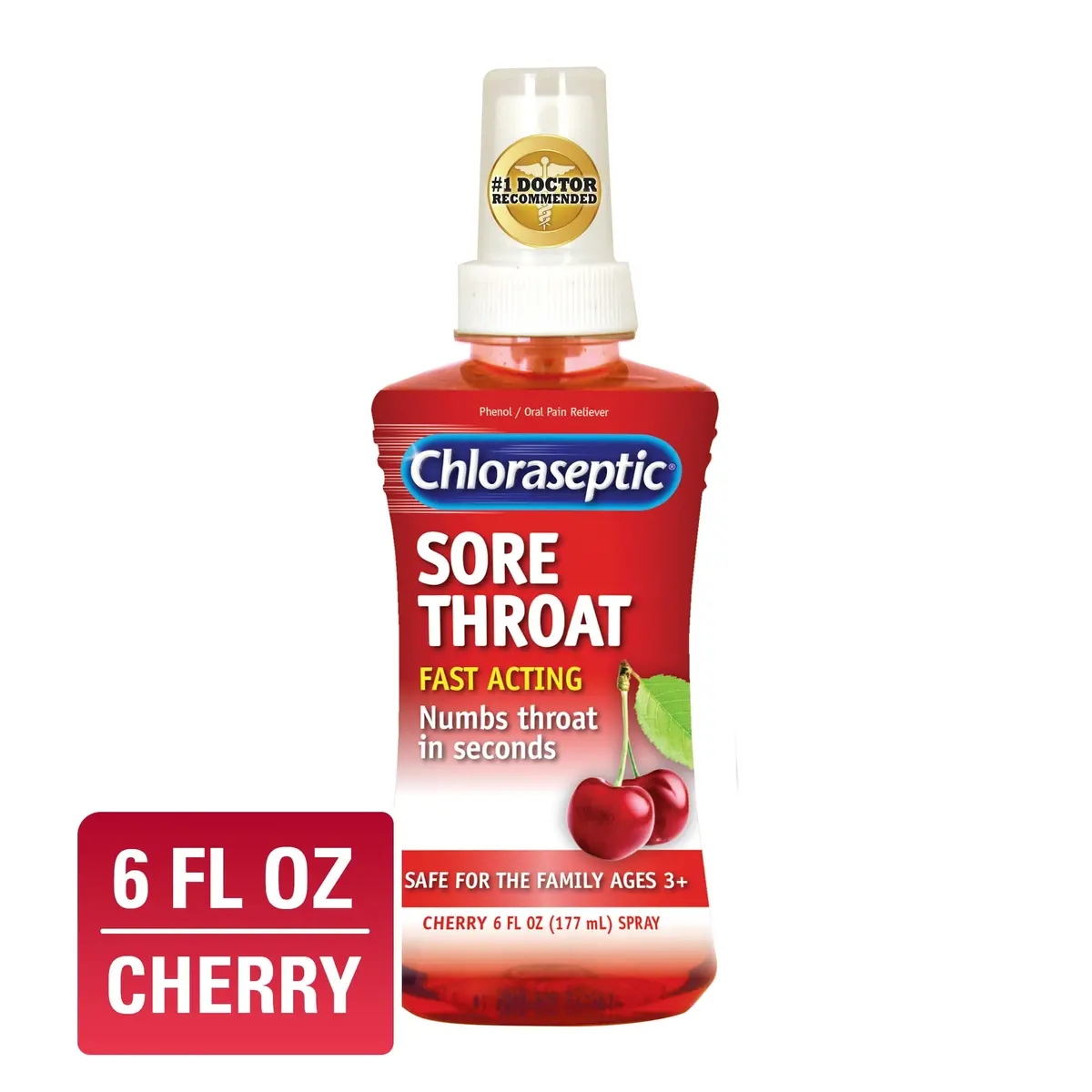 Chloraseptic Sore Throat Spray Cherry Flavor 6 Fl Oz 1