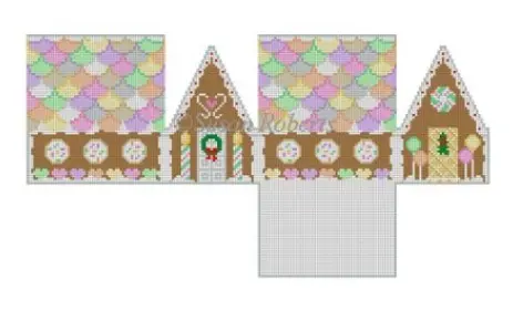 6257 Neccos And Candy Heart 3D Gingerbread House 1