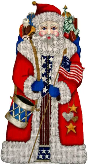 7018-30-18 Patriotic Santa 1