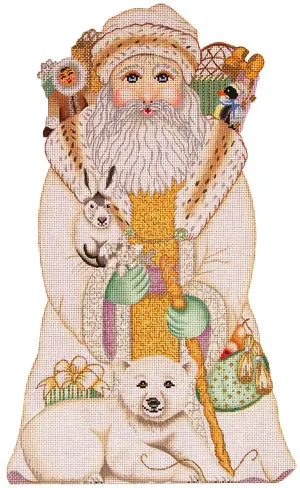 7051 White Arctic Santa - 15" 1