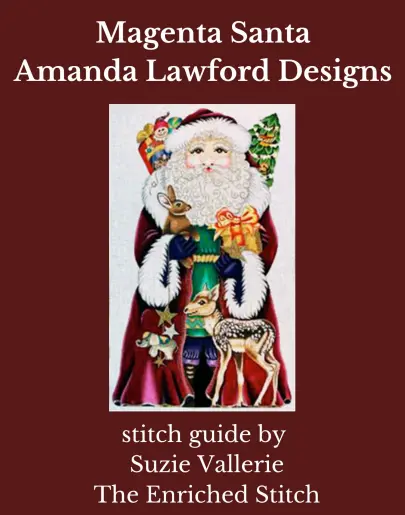7055 Magenta Santa Stitch Guide 1