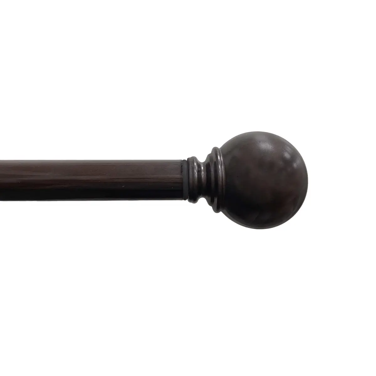 Mainstays 1" Ball Single Curtain Rod, Oil Rubbed Bronze, 30-84" 1