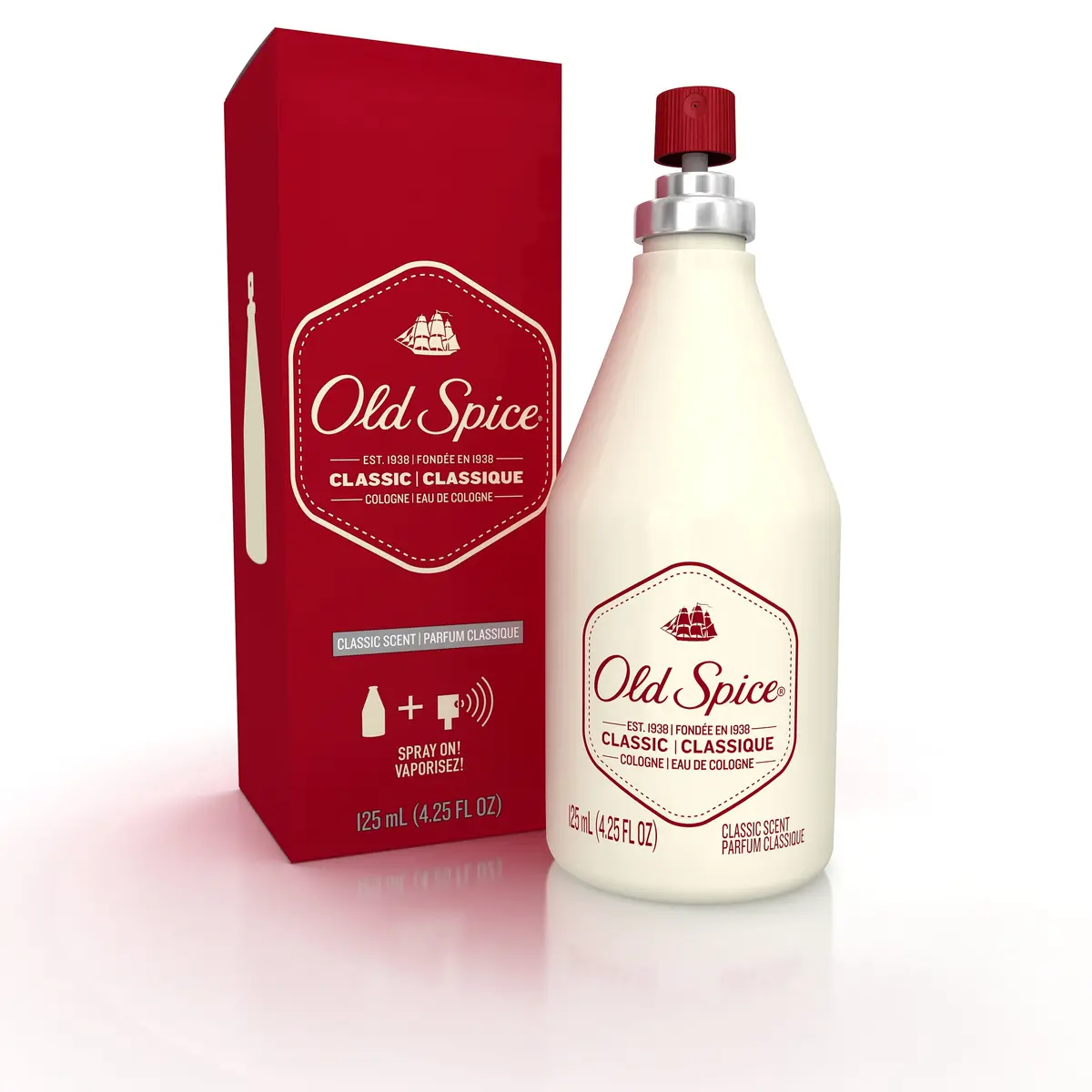 Old Spice Classic Scent Cologne For Men, 4.25 Fl Oz New 1