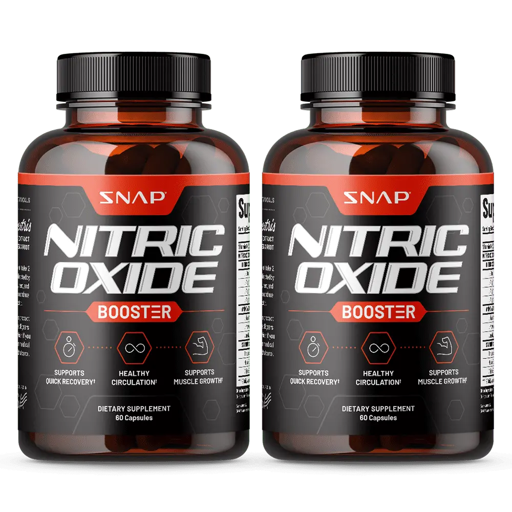 Nitric Oxide Booster - Pre Workout, Muscle Builder, 60 Capsules, 2Pk 1