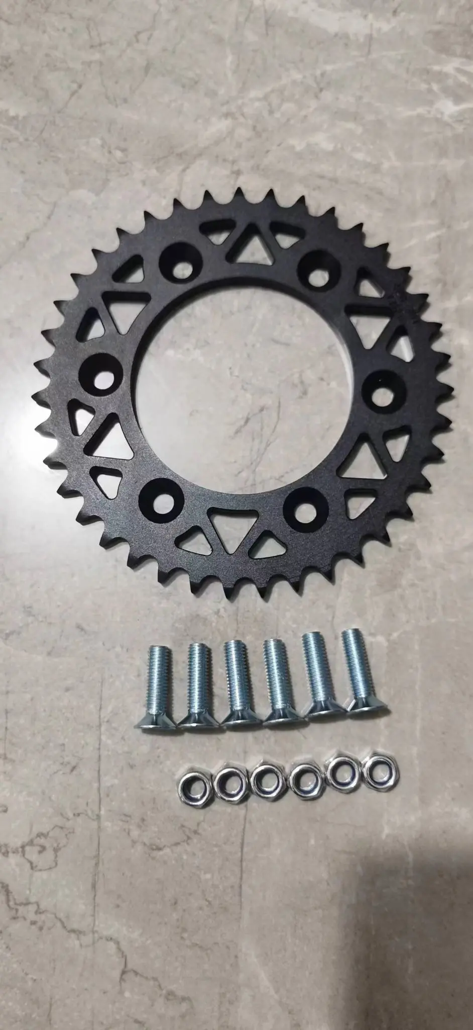 7768-Blk | Cnc Sprocket 428X45t | Black 1