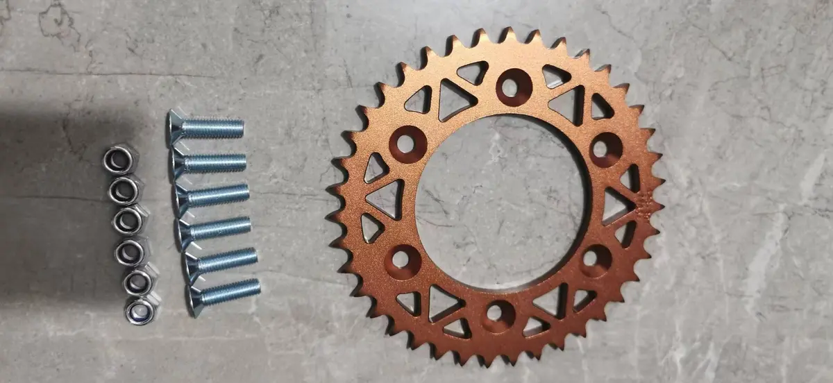 7768-Or | Cnc Sprocket 428X45t | Orange 1