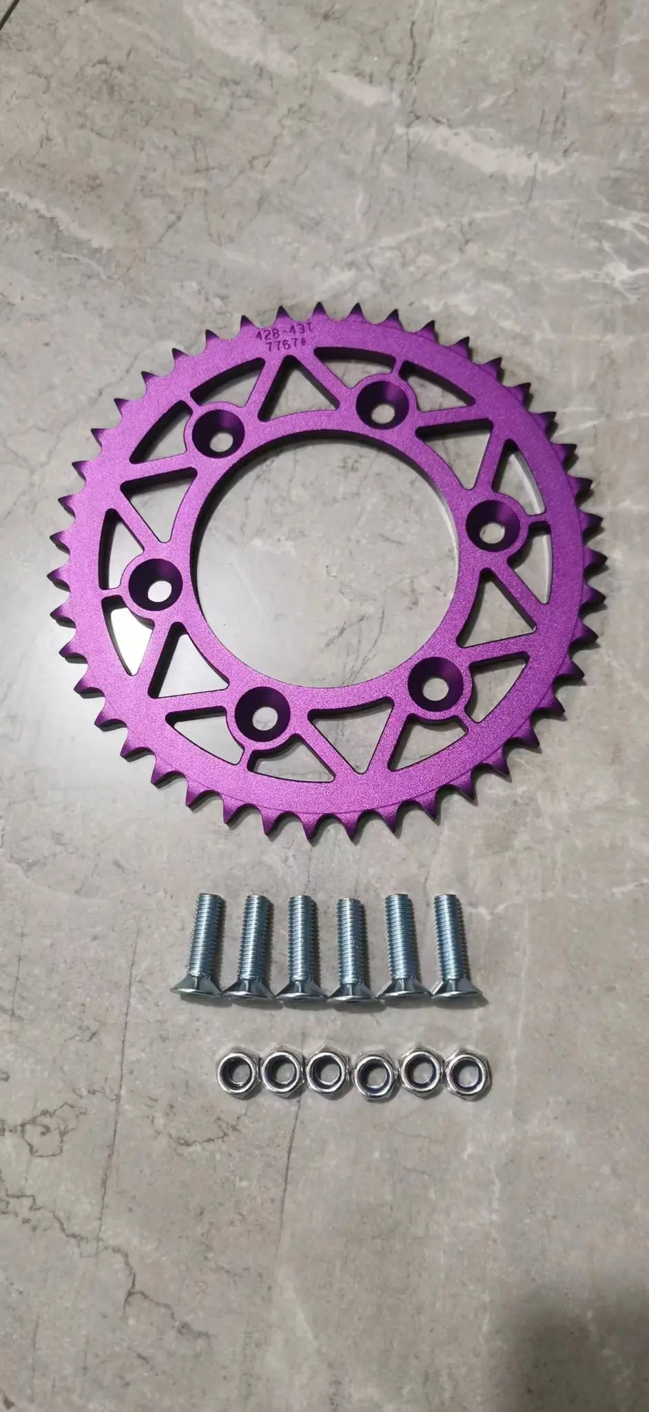 7764-Pur | Cnc Sprocket 428X37t | Purple 1