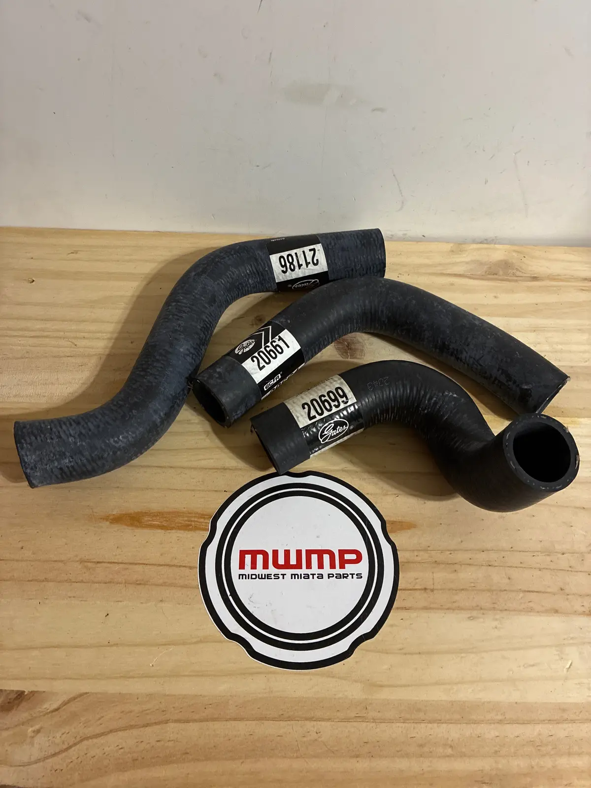 1990-1993 Mazda Miata Gates 3 Piece Radiator Hose Kit 1