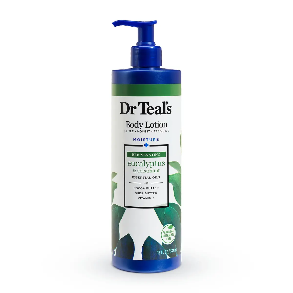 Dr-Teal's Body Lotion 24 Hour-Moisture + Rejuvenating With Eucalyptus & Spearmi- 1