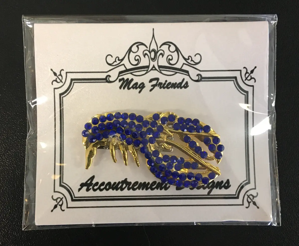 Blue Crystal Lobster Needle Minder 1