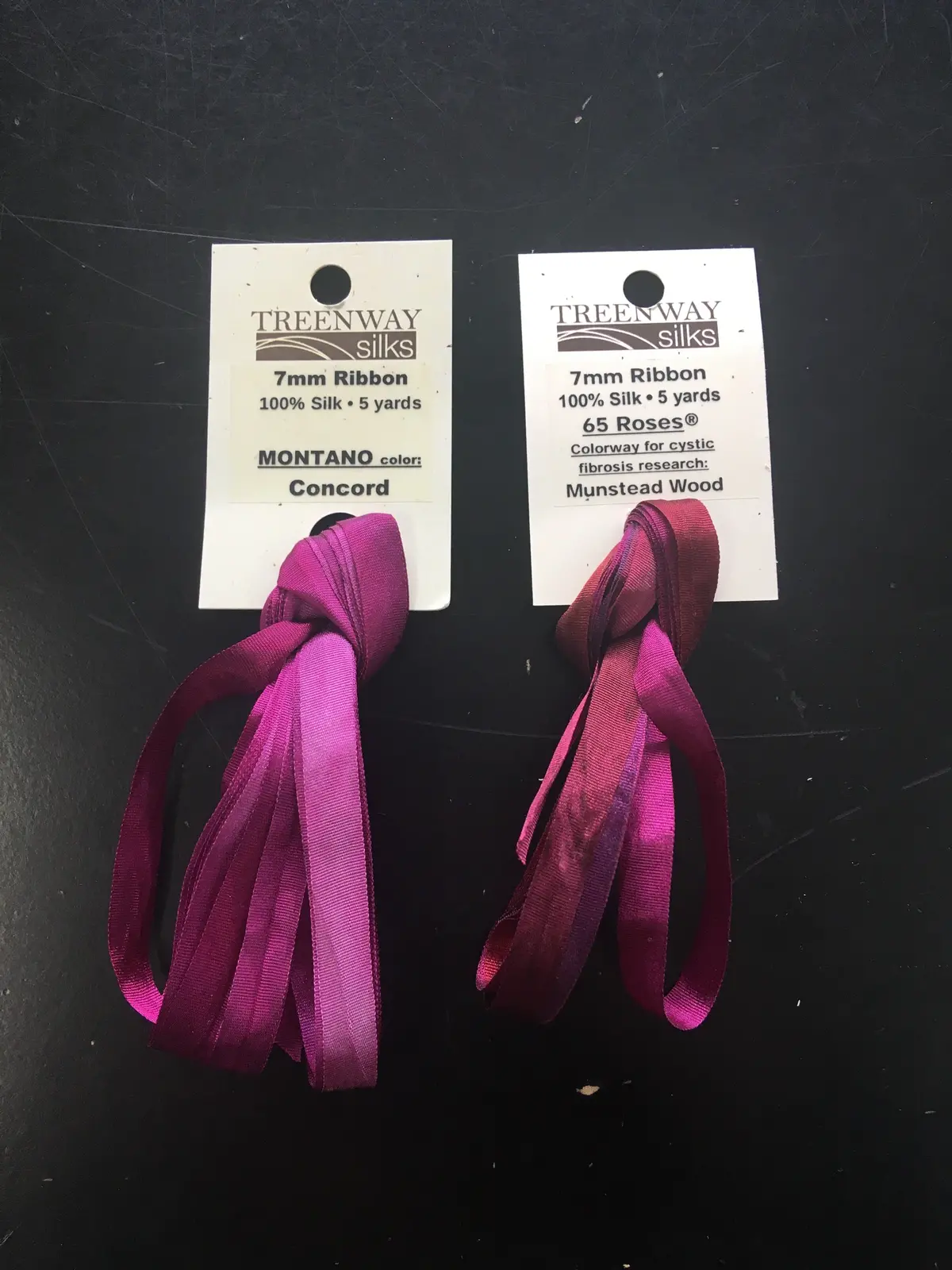 Treenway 7Mm Ribbon - Vibrant Purples 1