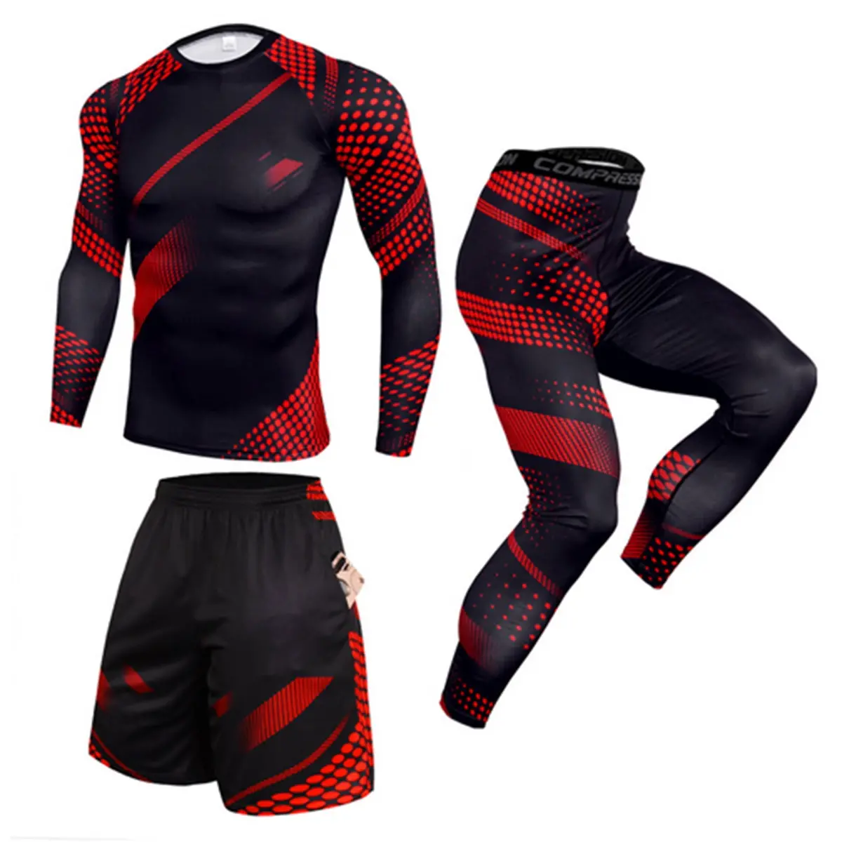Men's Leisure Sports Fitness Cycling Clothing  Quick-Drying 1