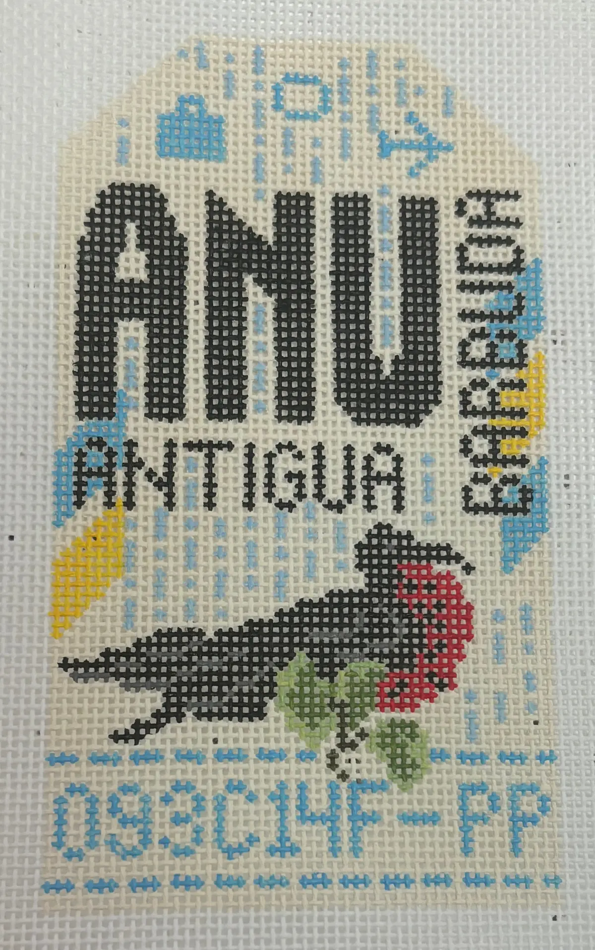 Hn Anu Antigua And Barbuda Retro Travel Tag 1