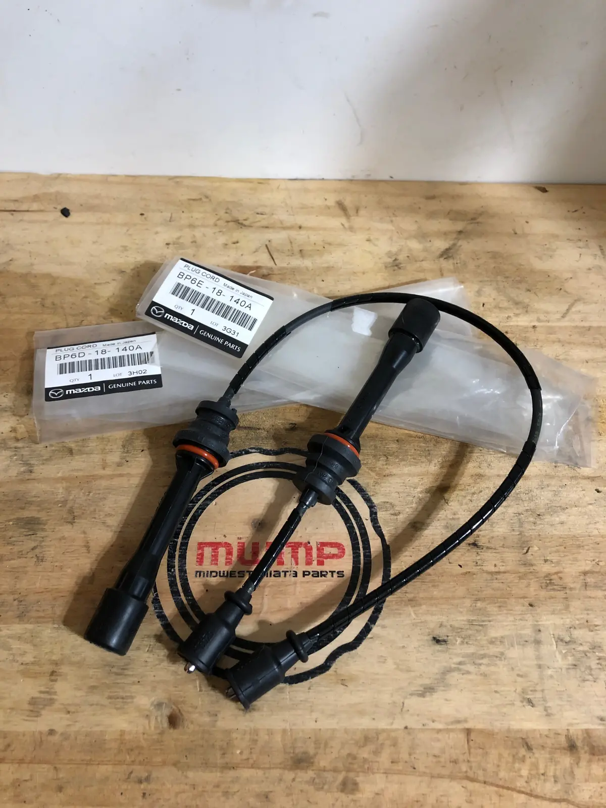 2001-2005 Mazda Miata Plug Wire Set Bp6d-18-140A Bp6e-18-140A 1