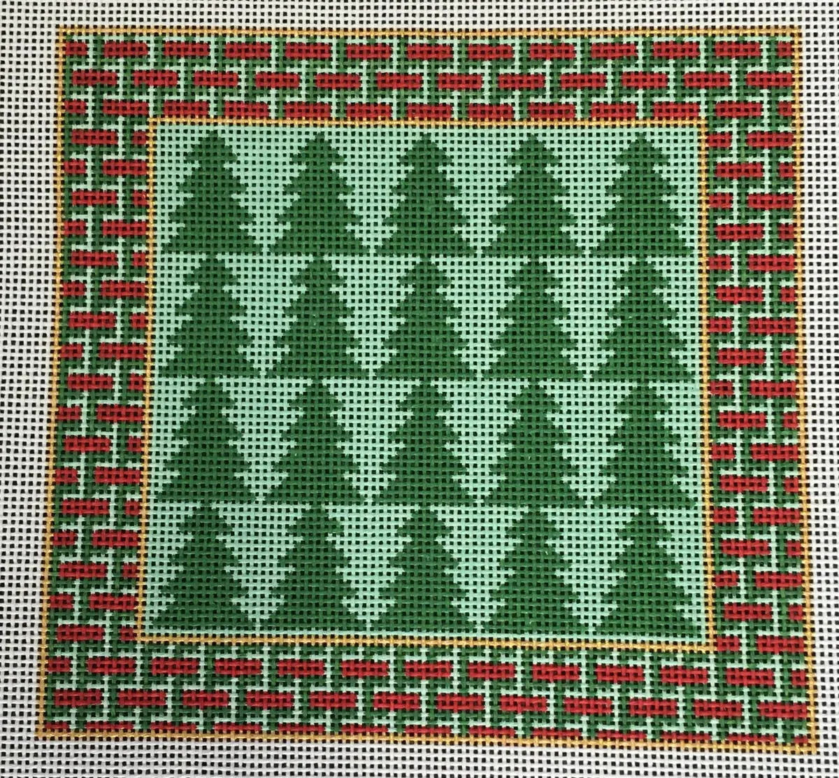 Gp73 Interlocking Christmas Trees Pillow 1