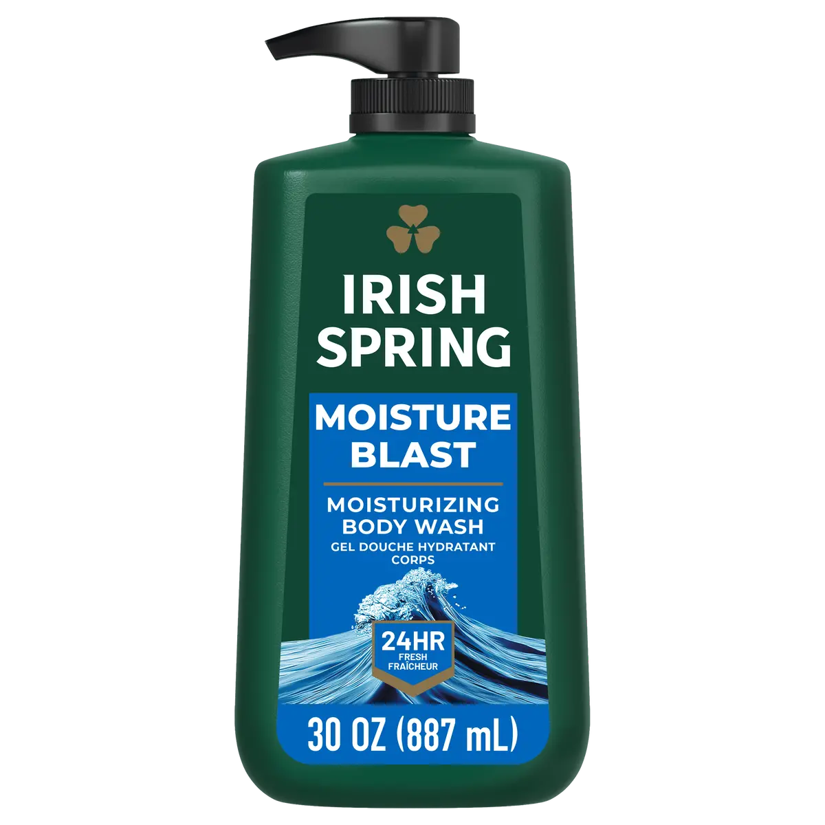 Irish Spring Body Wash For Men, Moisture Blast Body Wash Pump, 30 Oz 1