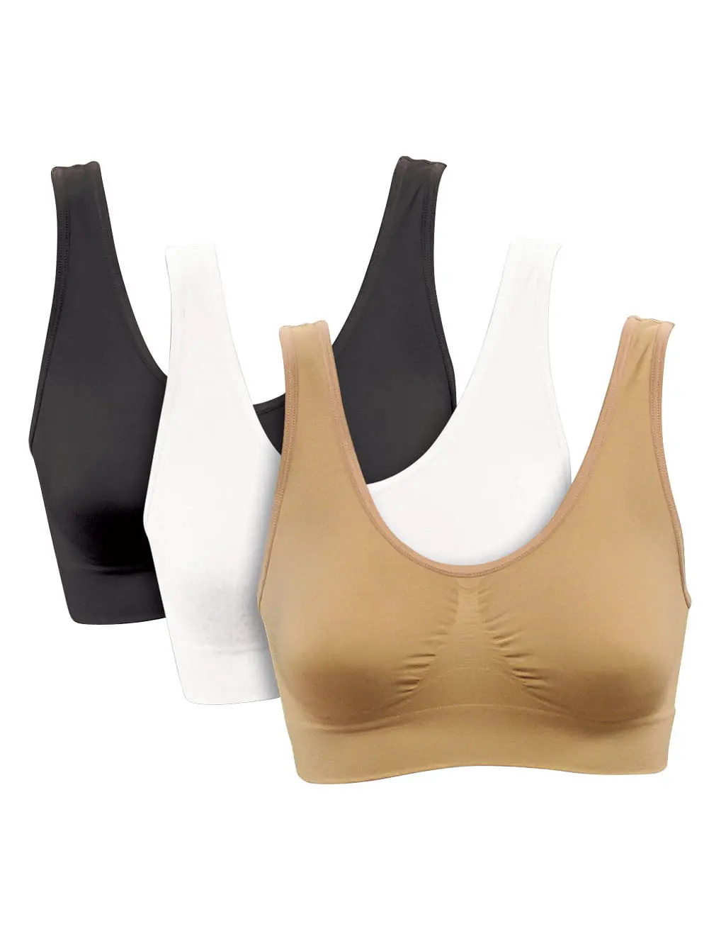 Women's Sports Bra Seamless 3-Pack 1