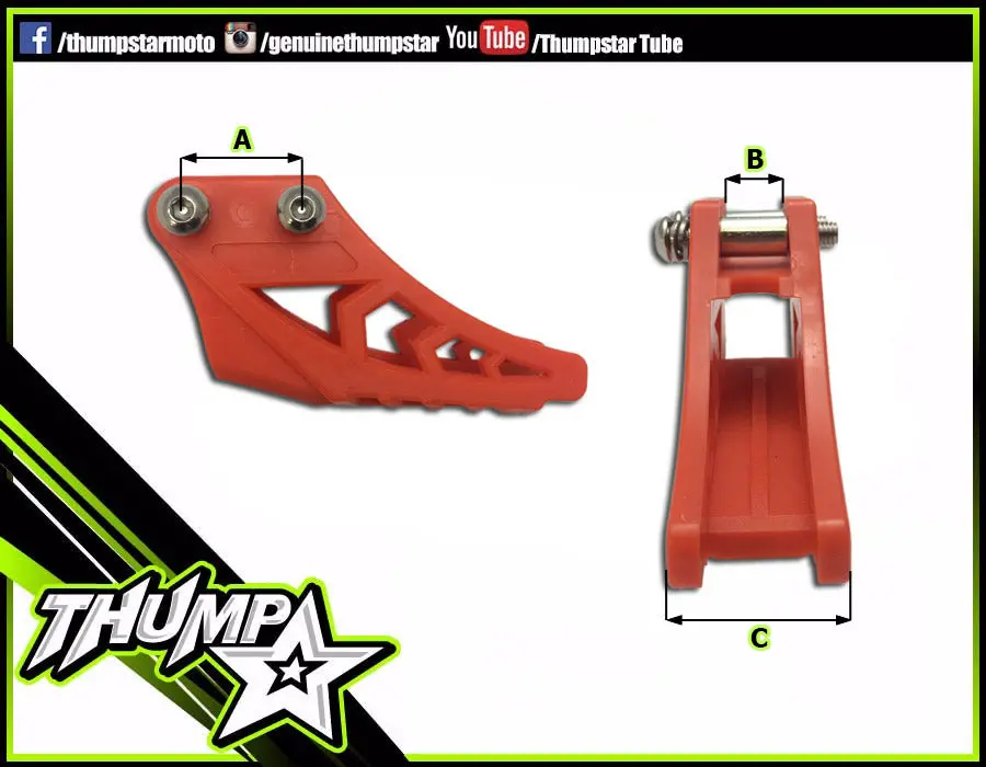 7507 | Chain Guide | Mx Design | Orange 1