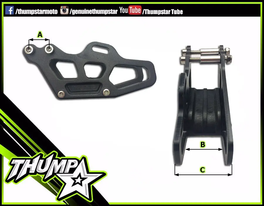 7453 | Chain Guide Metal | Black 1