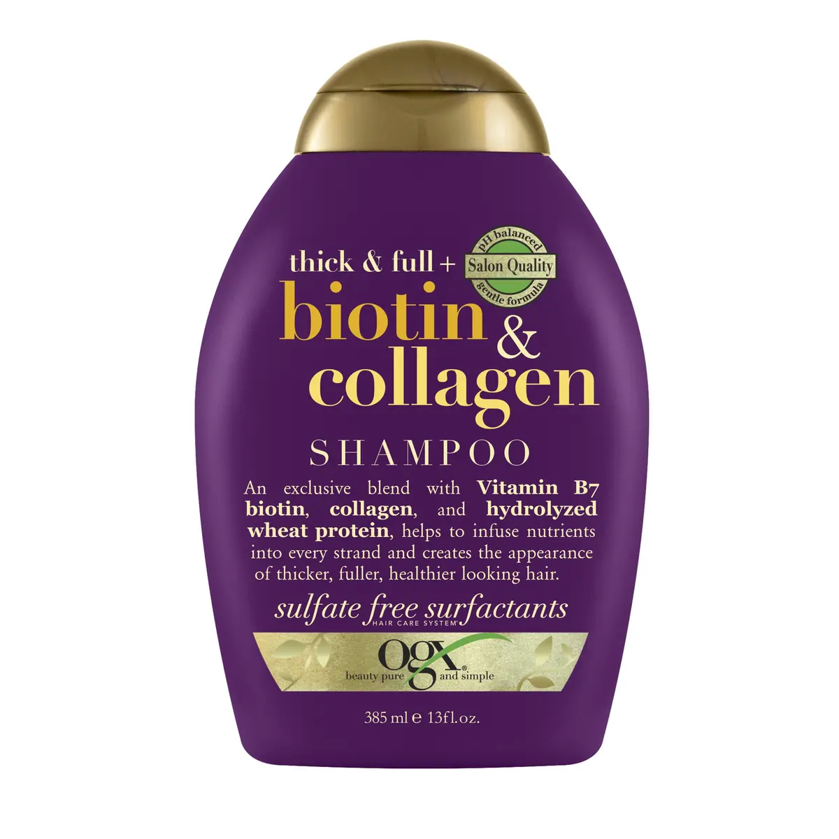 Ogx Biotin & Collagen Shampoo Volumizing Thickening For Thicker,Fuller Hair,13Oz 1