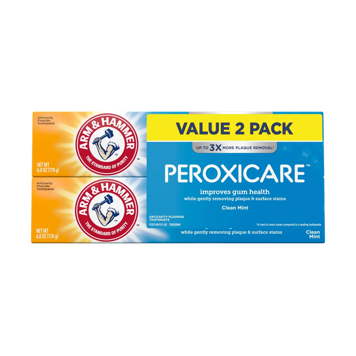 Arm & Hammer Peroxicare Toothpaste, Twin Pack (Contains Two 6Oz Tubes) – Clean M 1