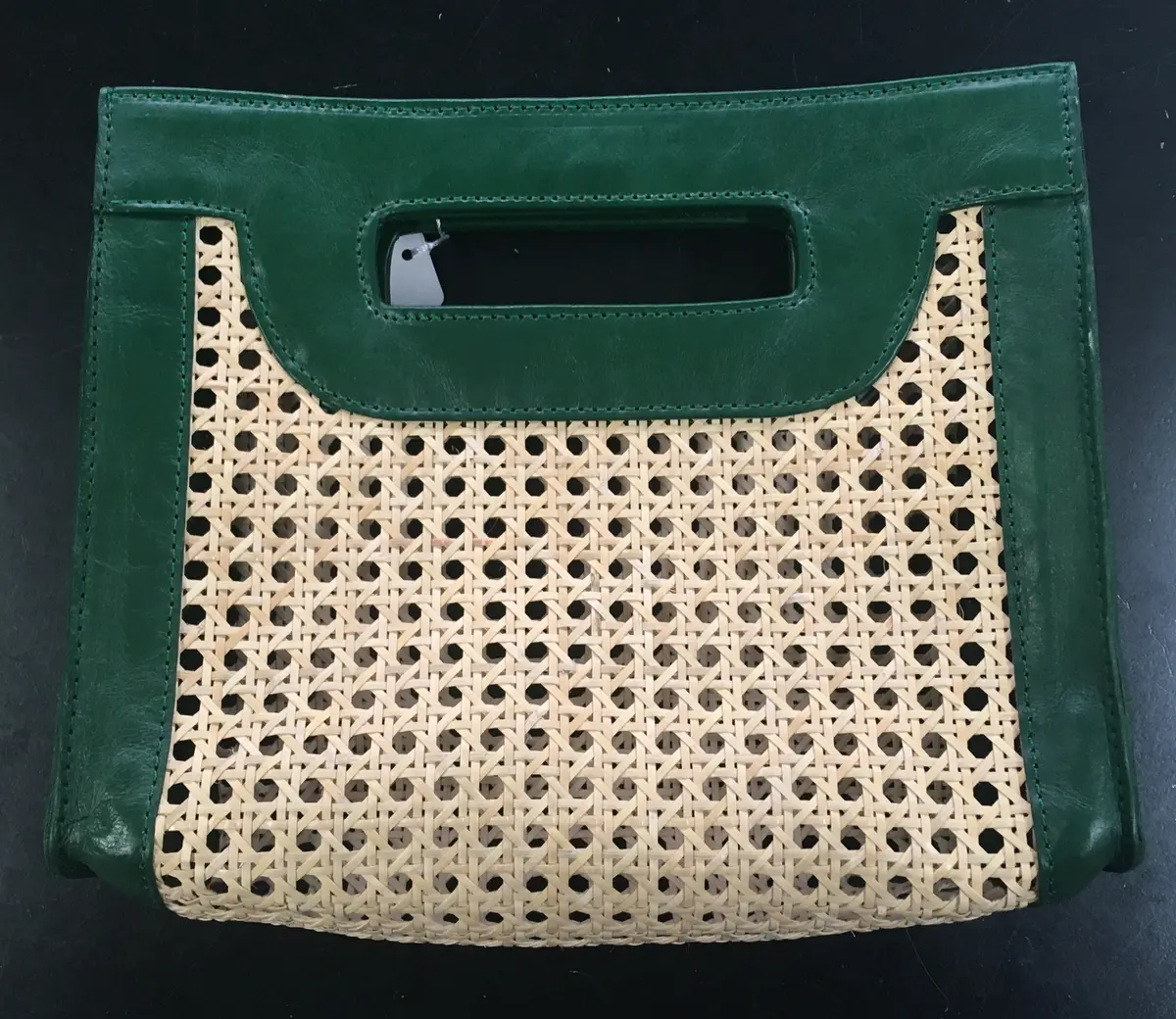 Bali Cane And Leather Bag 1