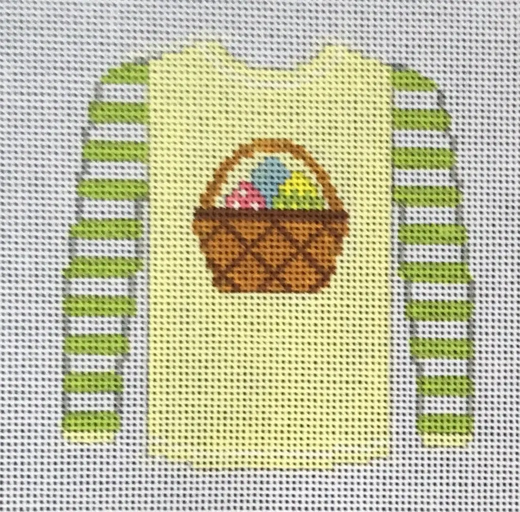 O208w Easter Basket On Yellow Sweater 1