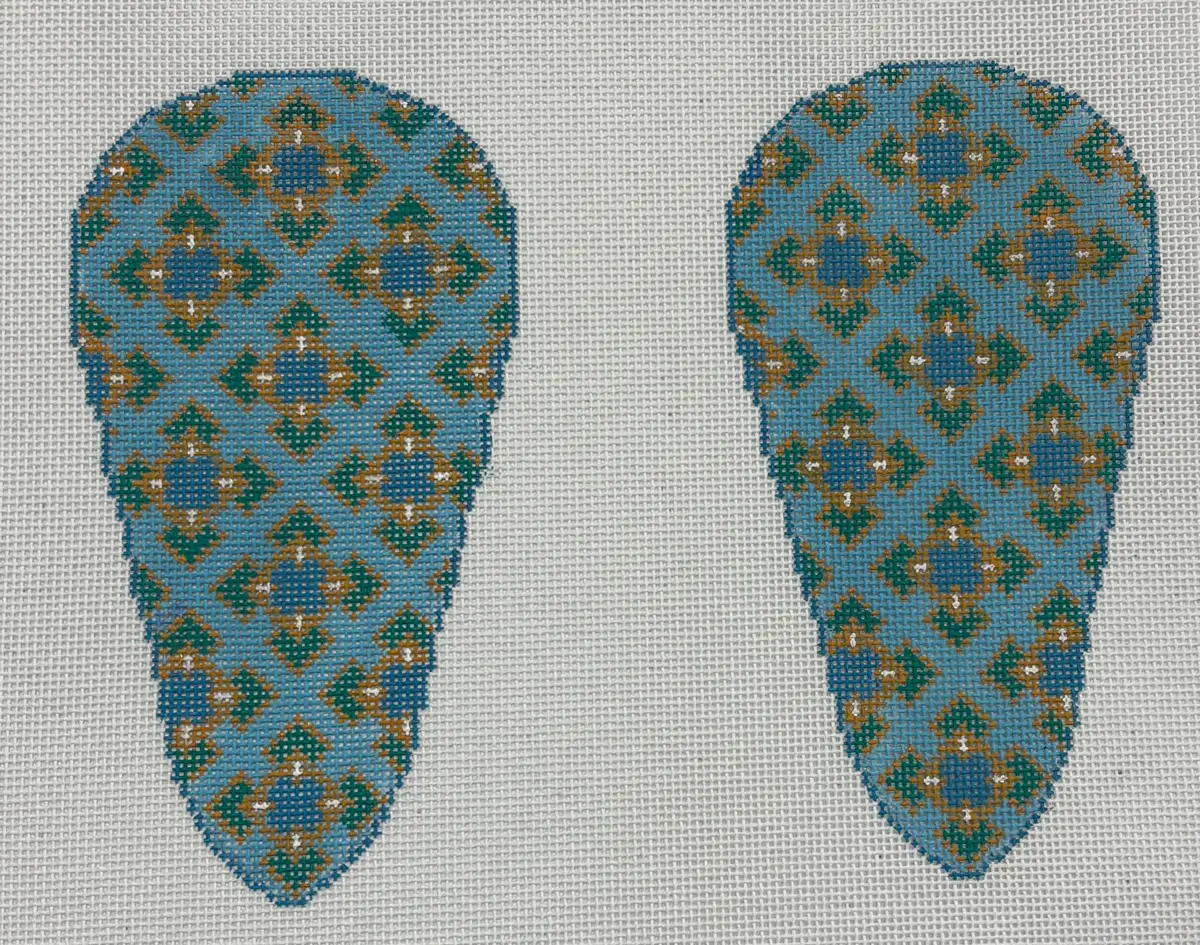 Ss-75 Blue Geometric Scissor Case 1