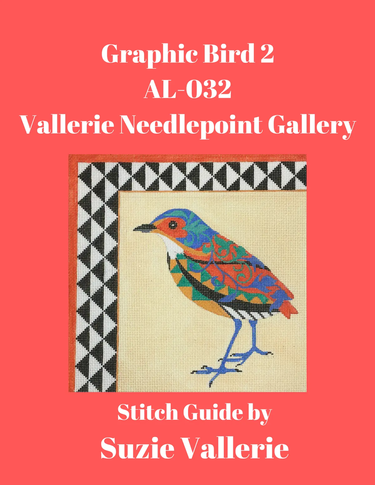 Al-032 Graphic Bird 2 Stitch Guide 1