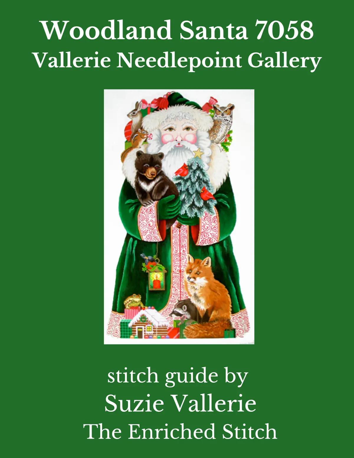 7058 Woodland Santa Stitch Guide 1