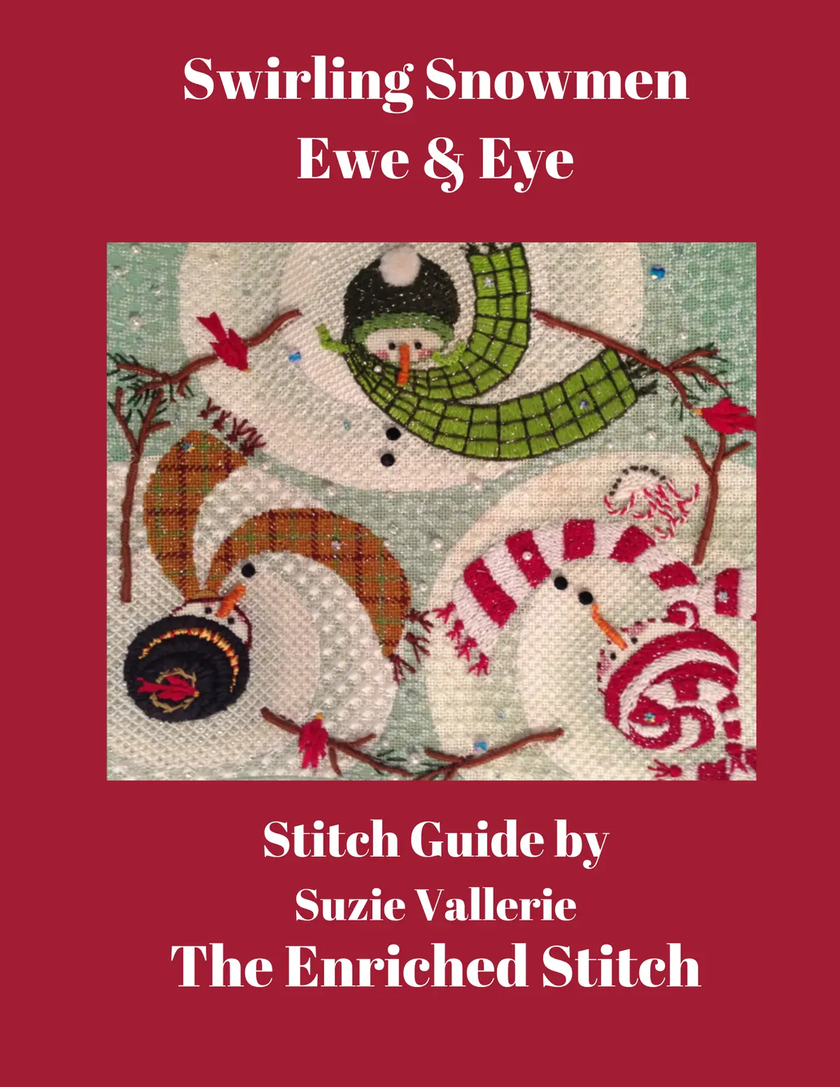 Swirling Snowmen Stitch Guide 1