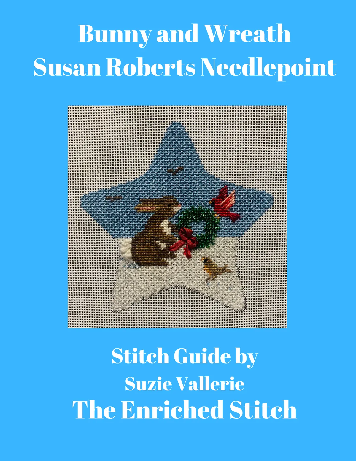 5765 Bunny, Wreath And Cardinal Stitch Guide 1