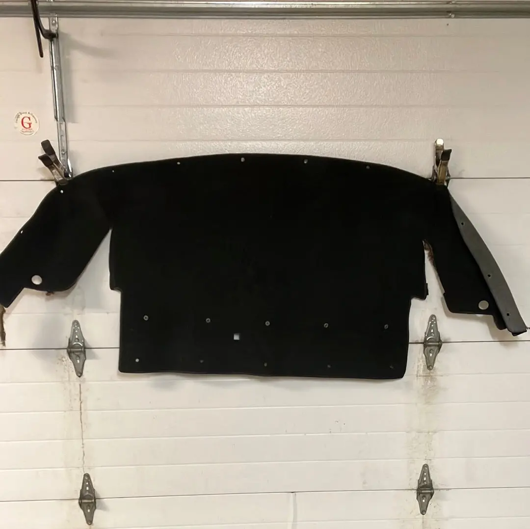 1999-2005 Mazda Miata Black Rear/Deck Package Shelf And Bulkhead Carpet 1
