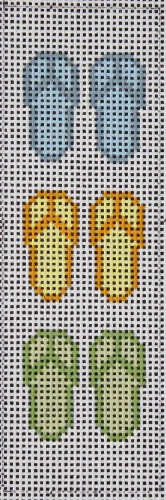 Bkm231 Blue Flip Flops Bookmark/Key Fob 1