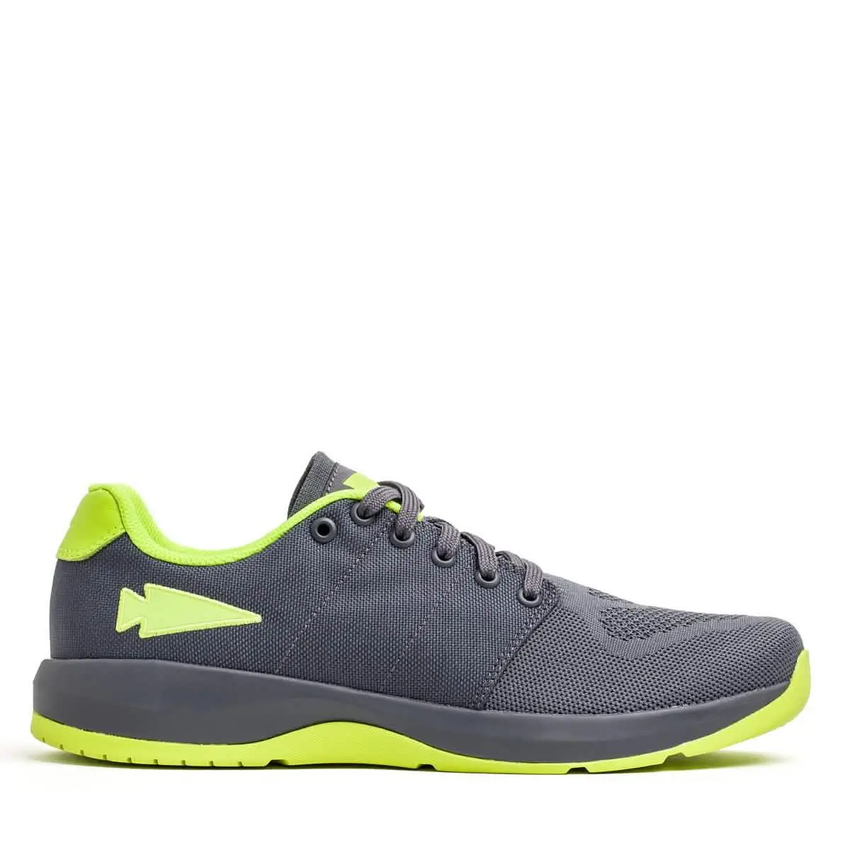 Women's Ballistic Trainers - Wolf Grey + Acid Lime 1