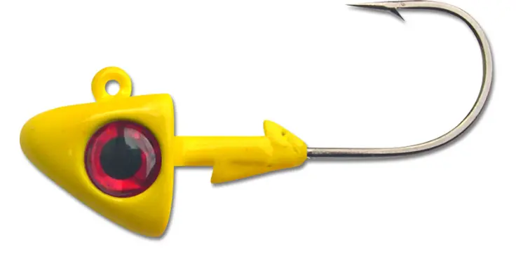 Big Hammer Lead Heads 1 Oz--Yellow (For 5 1/2" Swimbaits) 2 Pack 1