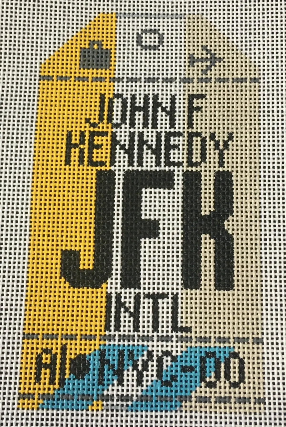 Hn Jfk New York Retro Travel Tag 1