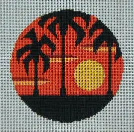 Cb-16 Palm Trees Sunset 1