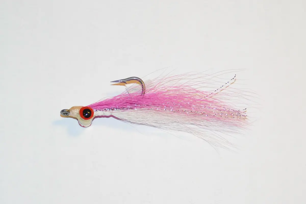 Clauser Minnow Pink And White Fly, Size #2 1