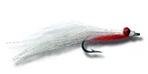 Red And White Clauser Fly, Size #2 1