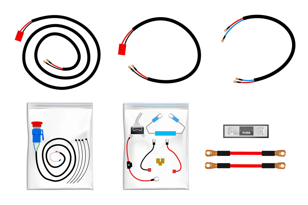 Ev 48V-Evgp Litime Battery Harness Kit Complete 1