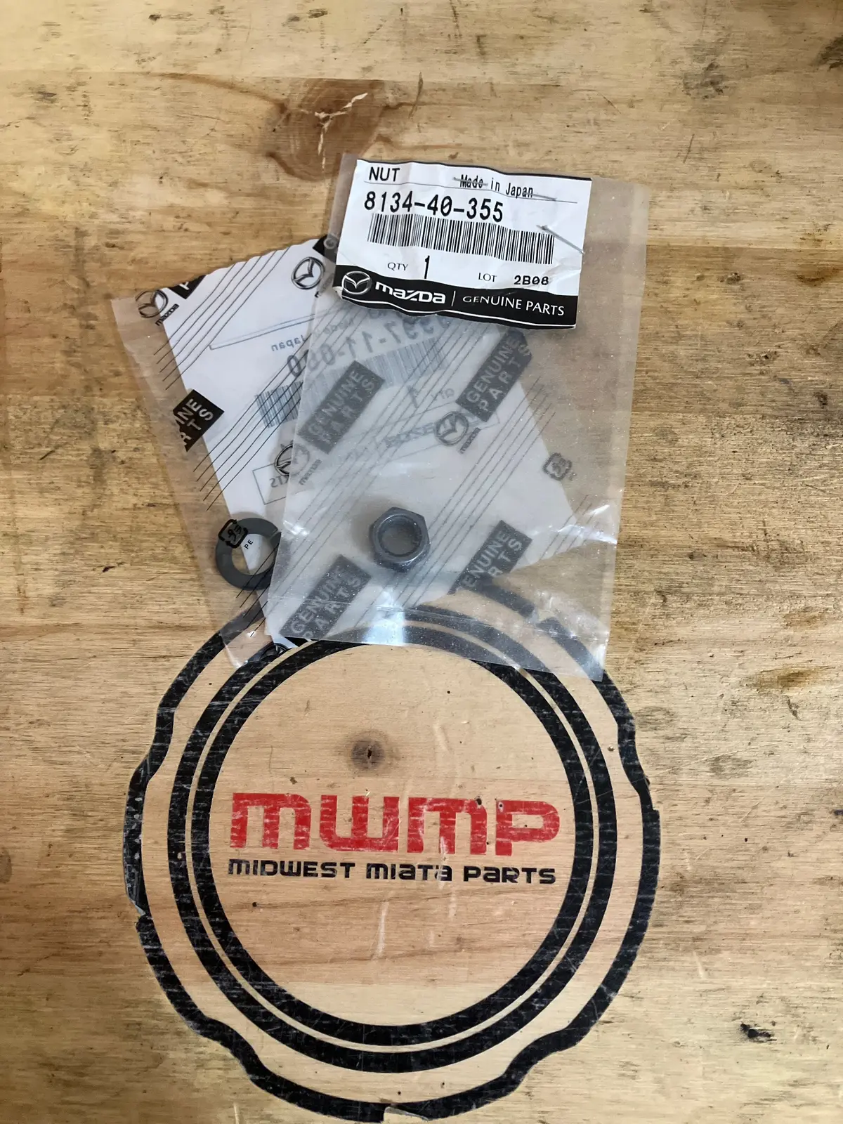 1990-1997 Mazda Miata Exhaust Manifold Nut 8134-40-355 9997-11-000 1