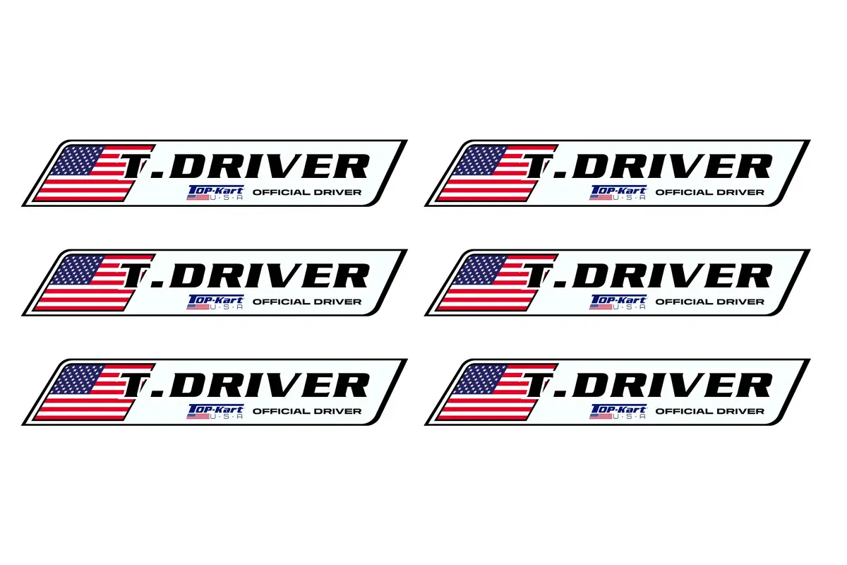 Top Kart Usa Driver Name Decal Kit 1