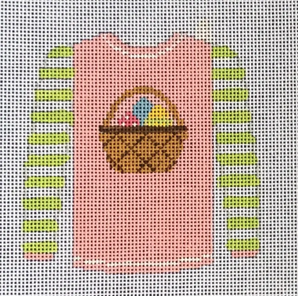 O208y Easter Basket On Pink Sweater 1