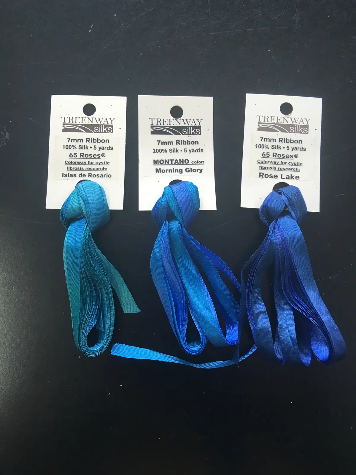 Treenway 7Mm Ribbon - Blues 1